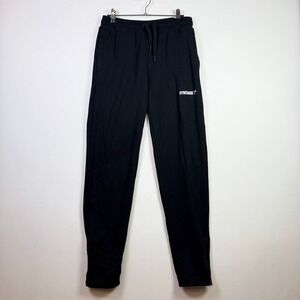 GYMSHARK Black Ankle Zip Drawstring Jogger Sweatpants‎ Medium